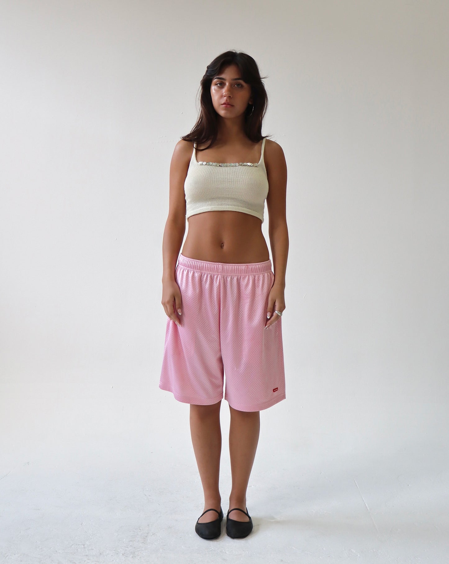 The Cropped Cami - Mother of Pearl