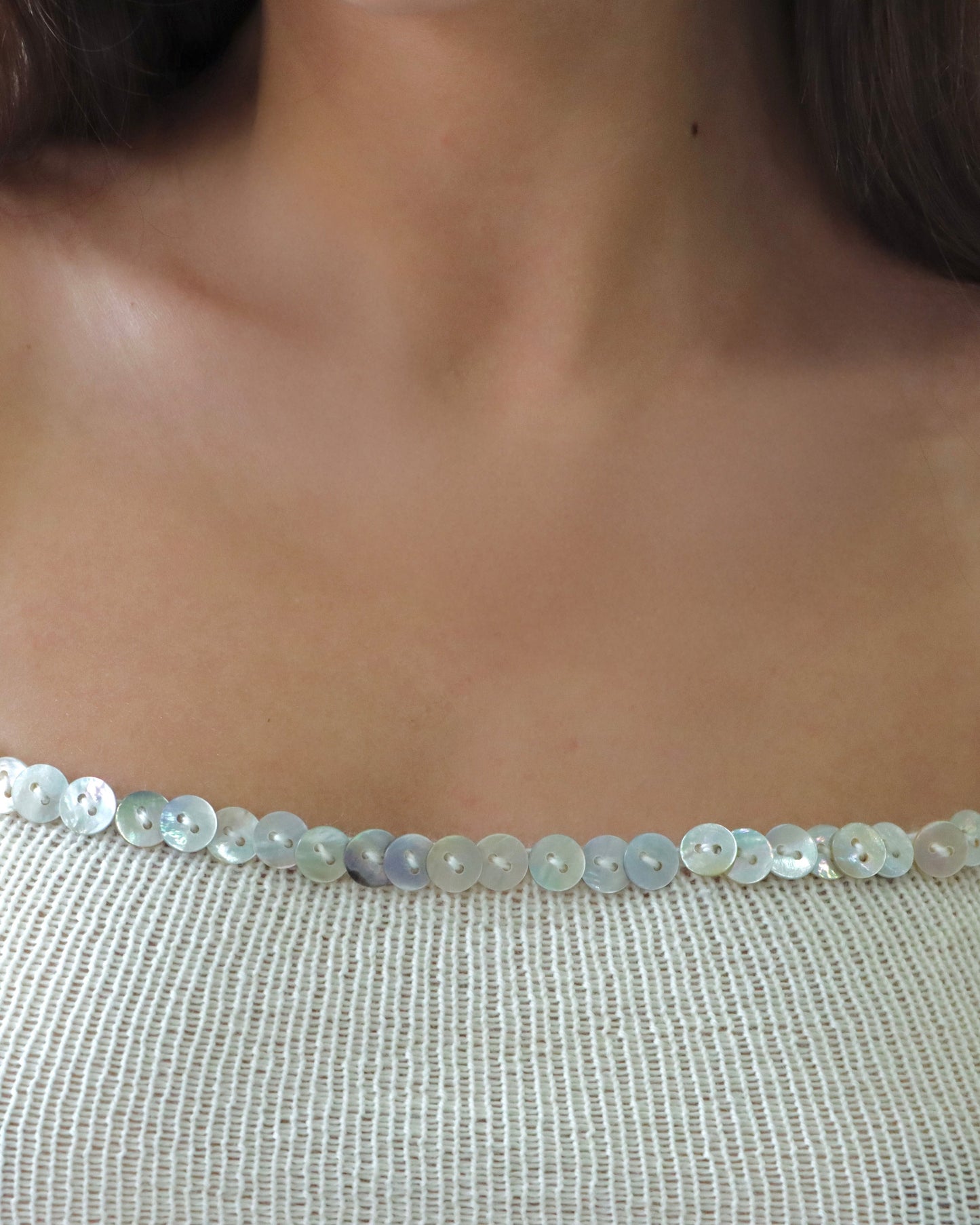 The Cropped Cami - Mother of Pearl